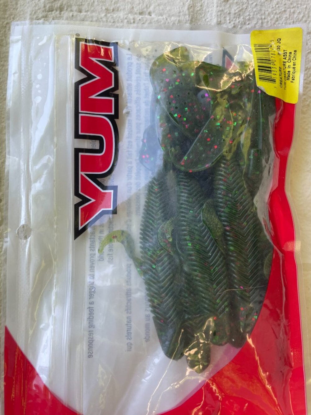 YUM 5" Creature Assorted Worms Soft Bait 6pc Pack (21130 JQ)